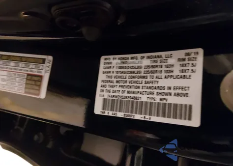 2019 Honda Cr-V Ex from USA, damaged, VIN 7FARW2H53KE048831